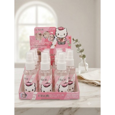 8MA-5531 FIJADOR MAQUILLAJE DE HELLO KITTY 12PCS