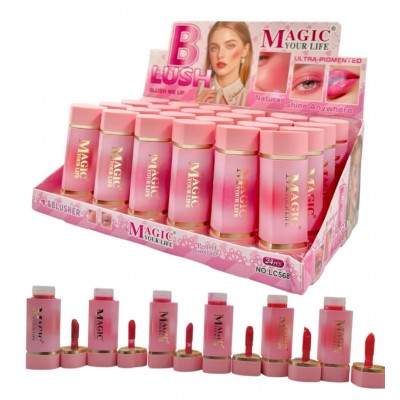 5MA-568 RUBOR EN BARRA CREMOSO MAGIC YOUR LIFE X24PCS