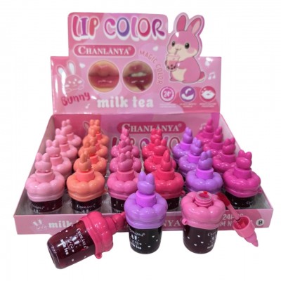 ✦3MA-9713 TINTA PARA LABIOS CONEJO CHANLANYA X 24 PCS 
