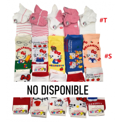 4TR-4019 MEDIAS CORTAS DE ALGODON HELLO KITTY X 10 PARES 