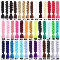A14-015 165g 82 inch KANEKALON EXTENCIONES PARA HACER TRENZAS UNICOLOR 