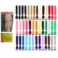 A14-015 165g 82 inch KANEKALON EXTENCIONES PARA HACER TRENZAS UNICOLOR 