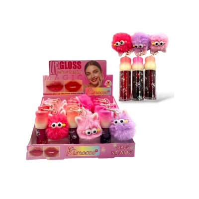 5MA-5963 LIP GLOSS TINTA CON APLICADOR GRUESO RIMOCOO X12PCS