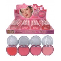 3MA-339 RUBOR COMPACTO CORAZON MISS FON X 24 PCS