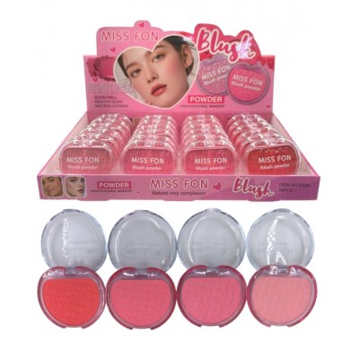 3MA-339 RUBOR COMPACTO CORAZON MISS FON X 24 PCS