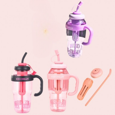 1TB-205 TERMOS CON FORMA DE BOTELLA COLORIDO CON PITILLO 1400ML 
