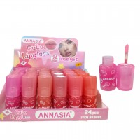 6MA-6005 LIP GLOSS CON COLOR ANNASIA X 24PCS 
