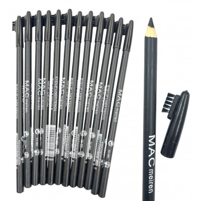 5MA-65620 LAPIZ DELINEADOR CREMOSO CON CEPILLO MAC MEIREN 12PCS