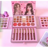 1MA-9041 KIT PALETA DE SOMBRAS CON LABIAL 50 TONOS 