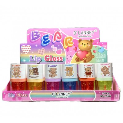 2MA-6946 BRILLO MAGICO DE LABIOS OSO O'LANNEY CAJA X 24 PCS