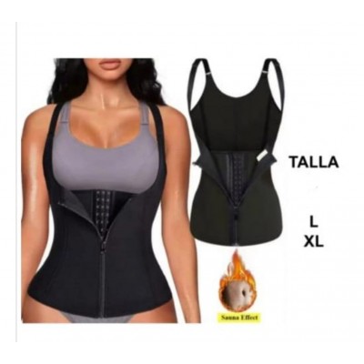 6TR-6405 FAJA REDUCTORA CHALECO CON BROCHES Y CIERRE PARA DAMAS