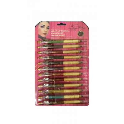 2MA-1069 LAPIZ DELINEADOR DOBLE COLOR CON SACAPUNTA