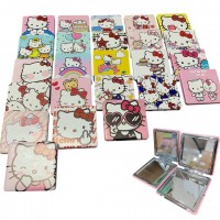 AC-005 MINI ESPEJO PORTATIL DOBLE CARA DE HELLO KITTY 