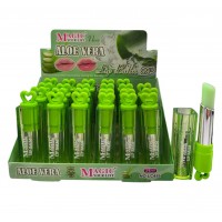 3MA-459 BALSAMO LABIAL CON COLOR CORAZON VERDE MAGIC X 24 PCS 