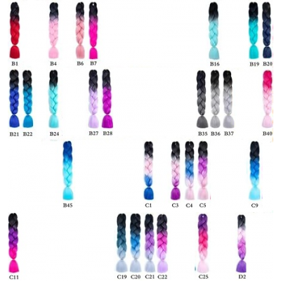 A14-016 100g 48inch KANEKALON EXTENCIONES PARA HACER TRENZAS CALIFORNIANAS