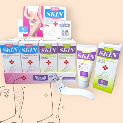 5CU-7693 CREMA DEPILATORIA HIDRATANTE VOKALI SKIN X12PCS