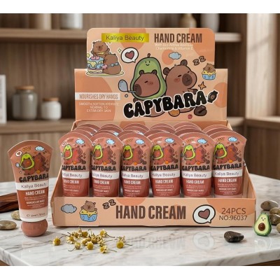 6CU-96037 CREMA HIDRANTE PARA MANOS CAPYBARA 50ML X 24PCS 