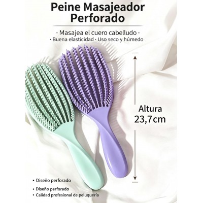 7AC-PEI01 PEINE FLEXIBLE ANTI FRIZZ ANTIQUIEBRE DEFINE CURLY G