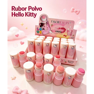7MA-2116  CAJA RUBOR TONO HELLO KITTY X 24