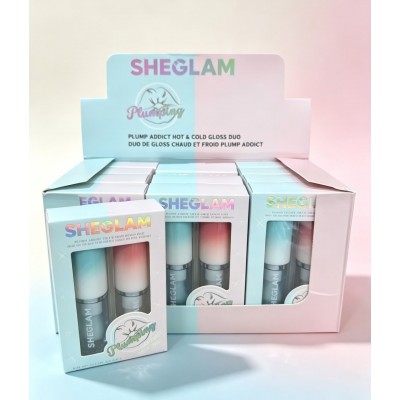 7MA-335 CAJA  LIP GLOSS SHEGLAM X 12 CAJIATAS