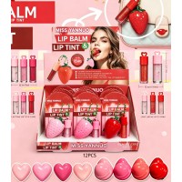 7MA-C602  CAJA FRESA LIP BALM CON BRILLO X 12