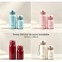 7TE-090 TERMO UNICOLOR DE ACERO INOXIDABLE 7TE-090 TERMO UNICOLOR DE ACERO INOXIDABLE