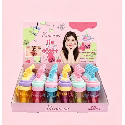 7MA-9063 LIP GLOSS CON FORMA DE TERMO RIMOCOO X24 PCS