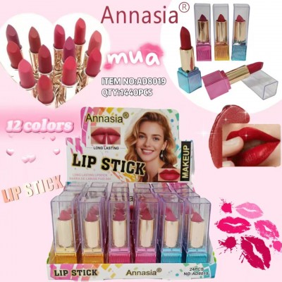 6MA-8019 LABIAL EN BARRA ANNASIA BLANCA X 24PCS 