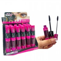 6MA-809 RIMEL 2 EN 1 VOLUMEN Y LONGITUD MELINDA ROSE X 24PCS