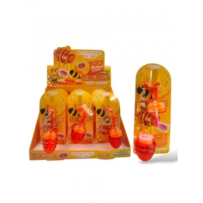 5MA-8101 LIP GLOSS MAGICO HONEY CON APLICADOR FINO ROMANTIC BEAR X12PCS