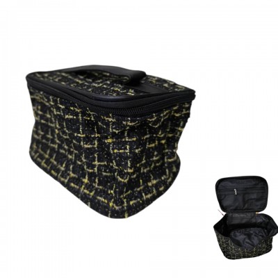 MA-026 PORTACOSMETICO DE TELA CON BRILLOS  