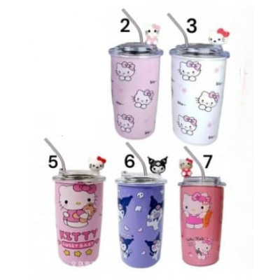 P14-069 TERMO CON PITILLO DE ACERO INOXIDABLE DE SANRIO #B 450 ML