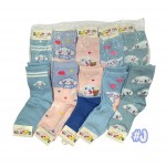4TR-4017 MEDIAS LARGAS DE ALGODON SANRIO X 10 PARES 