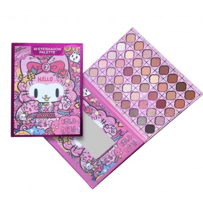 1MA-017 PALETA DE SOMBRAS ANIMADA HELLO 40 TONOS 