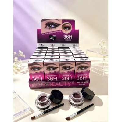 8MA-7025  CAJA POMADA DE CEJA FAVOBEAUTY 24PCS