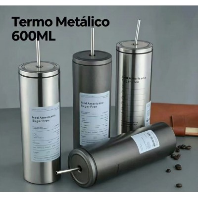8TM-01  TERMO METALICO 600ML