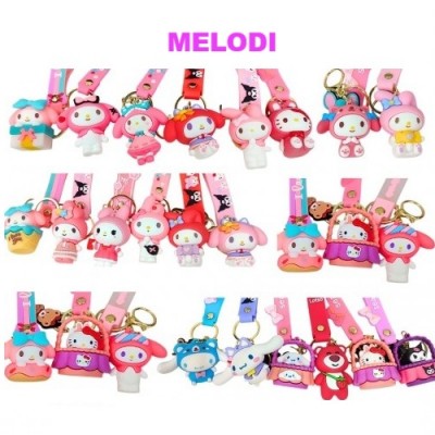 P14-003 LLAVERO ANIMADO DE MY MELODY Y CINNA SURTIDO 