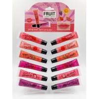 9MA-9016 BRILLO LABIAL SATINADO CON COLOR FRUIT ROMANTIC MAY X 12PCS 9MA-9016 BRILLO LABIAL SATINADO CON COLOR FRUIT ROMANTIC MAY X 12PCS