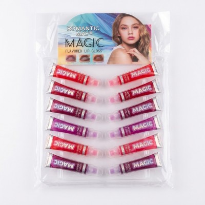 9MA-9018 BRILLO LABIAL HIDRATANTE MAGICO ROMANTIC MAY X 12PCS