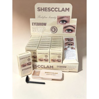 8MA-3015 JABON FIJADOR DE CEJAS SHESCCLAM X24 PCS