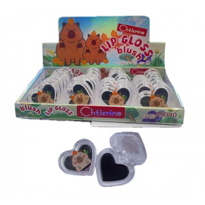 3MA-9041 LABIAL Y RUBOR CON BRILLO CAPYBARA X 24 PCS #B