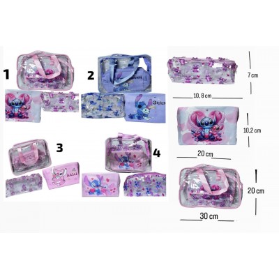 2BB-2030 SET DE PORTACOSMETICO STITCH X 3 PCS 
