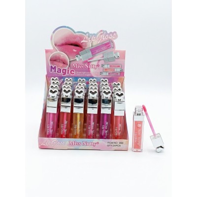 9MA-960 LABIAL LIQUIDO MAGICO CORAZON MISS NRTTY X 24 PCS 