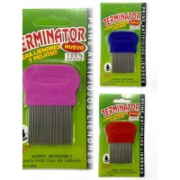 TR-008 PEINE SACAPIOJO DE ACERO INOXIDABLE 