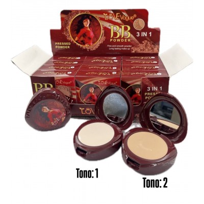 3MA-0081 DUO DE ILUMINADOR Y POLVO COMPACTO LOVE VOGUE X 12 PCS