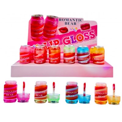 ✦3MA-8097 LIP GLOSS LATA ROMANTIC BEAR X 24 PCS 