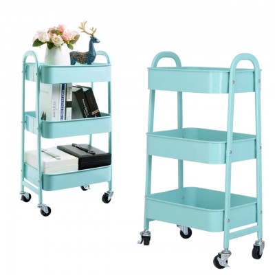 ✦4TR-4010 CARRITO AUXILIAR DE METAL DE 3 NIVELES 
