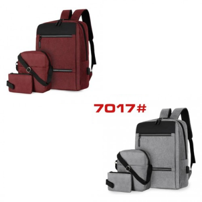 ★2BB-7017 SET DE BOLSO DE CABALLERO DE 3 PIEZAS #M