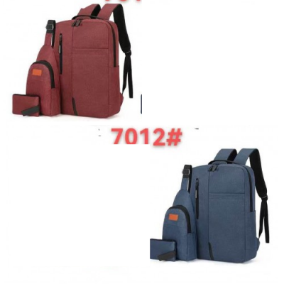 ★2BB-7012 SET DE BOLSO DE CABALLERO DE 3 PIEZAS #D