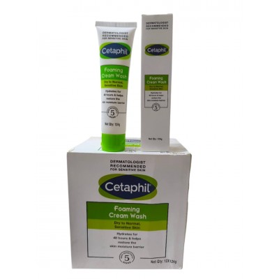 A24-019 CETAPHIL LIMPIADOR EN CREMA ESPUMOSA PARA PIEL SECA Y SENSIBLE 124ML